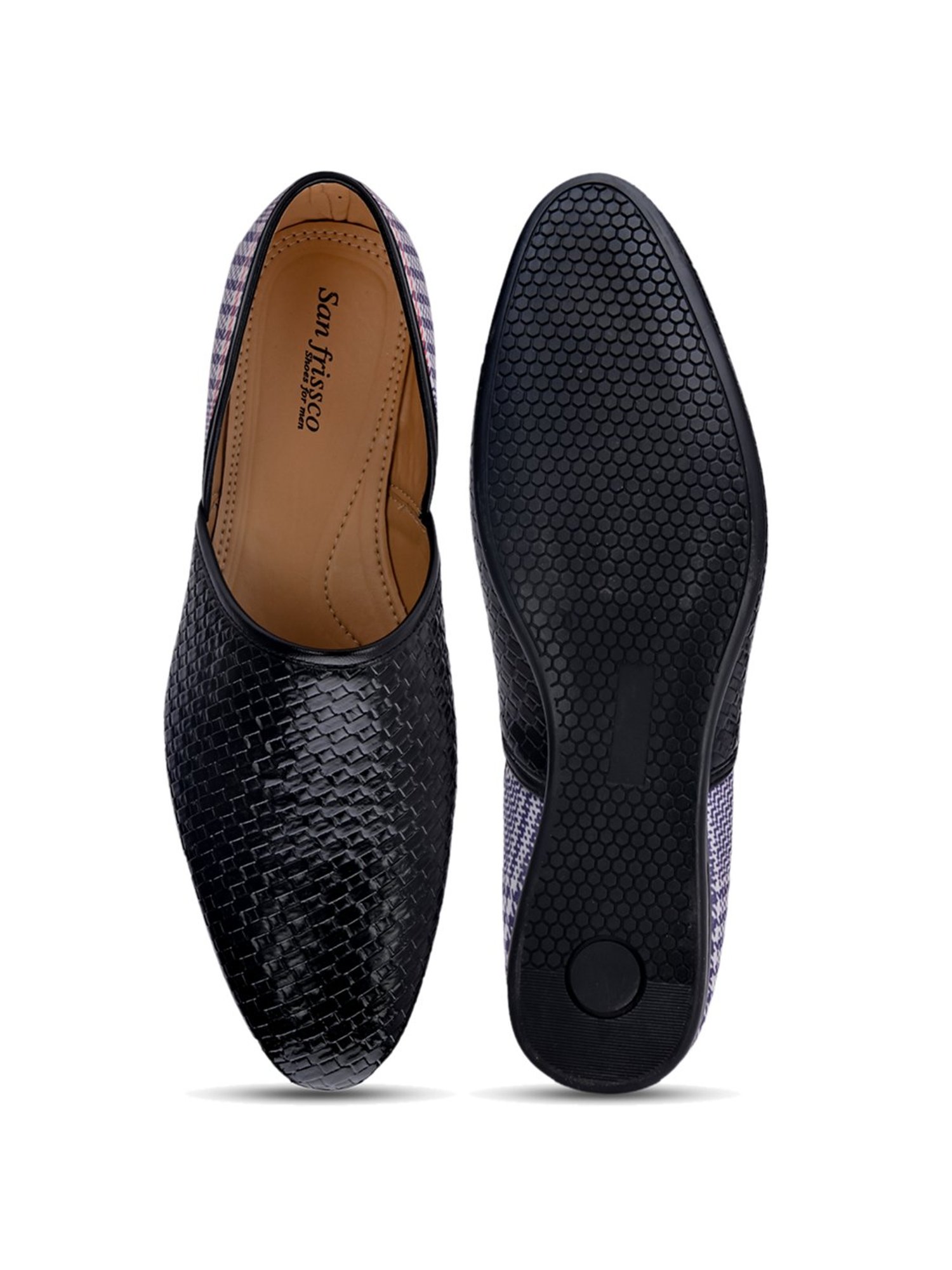 San Frissco Men's Black Casual Loafers