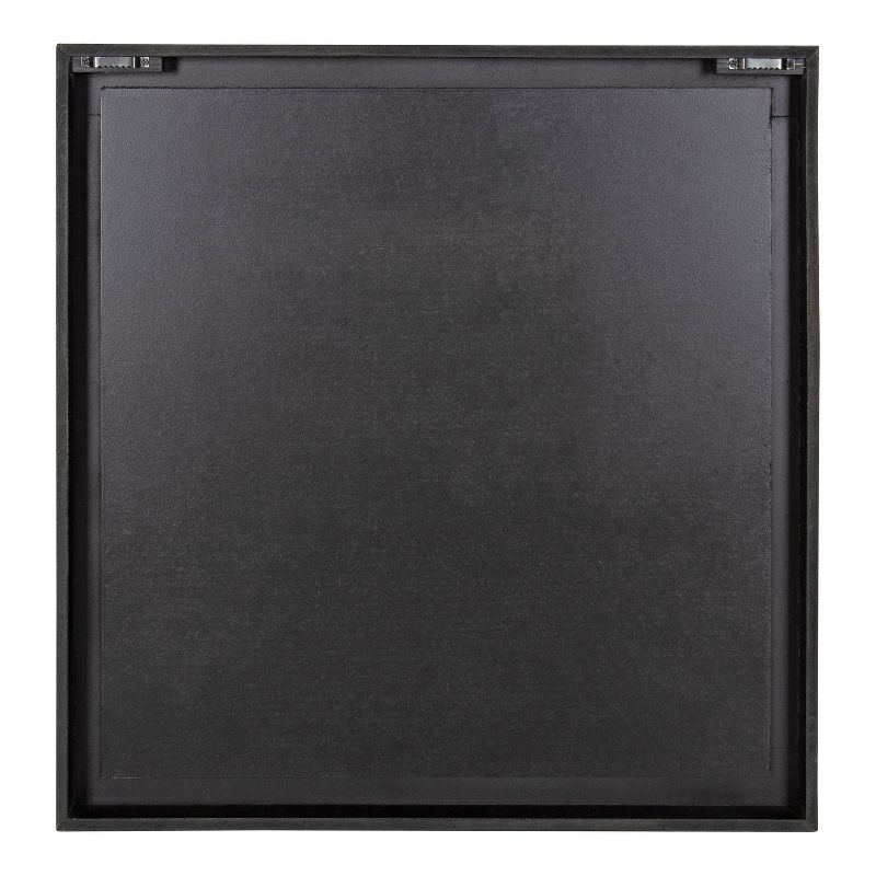 23" x 23" Ringsted Square Wall Mirror Black - Kate & Laurel All Things Decor