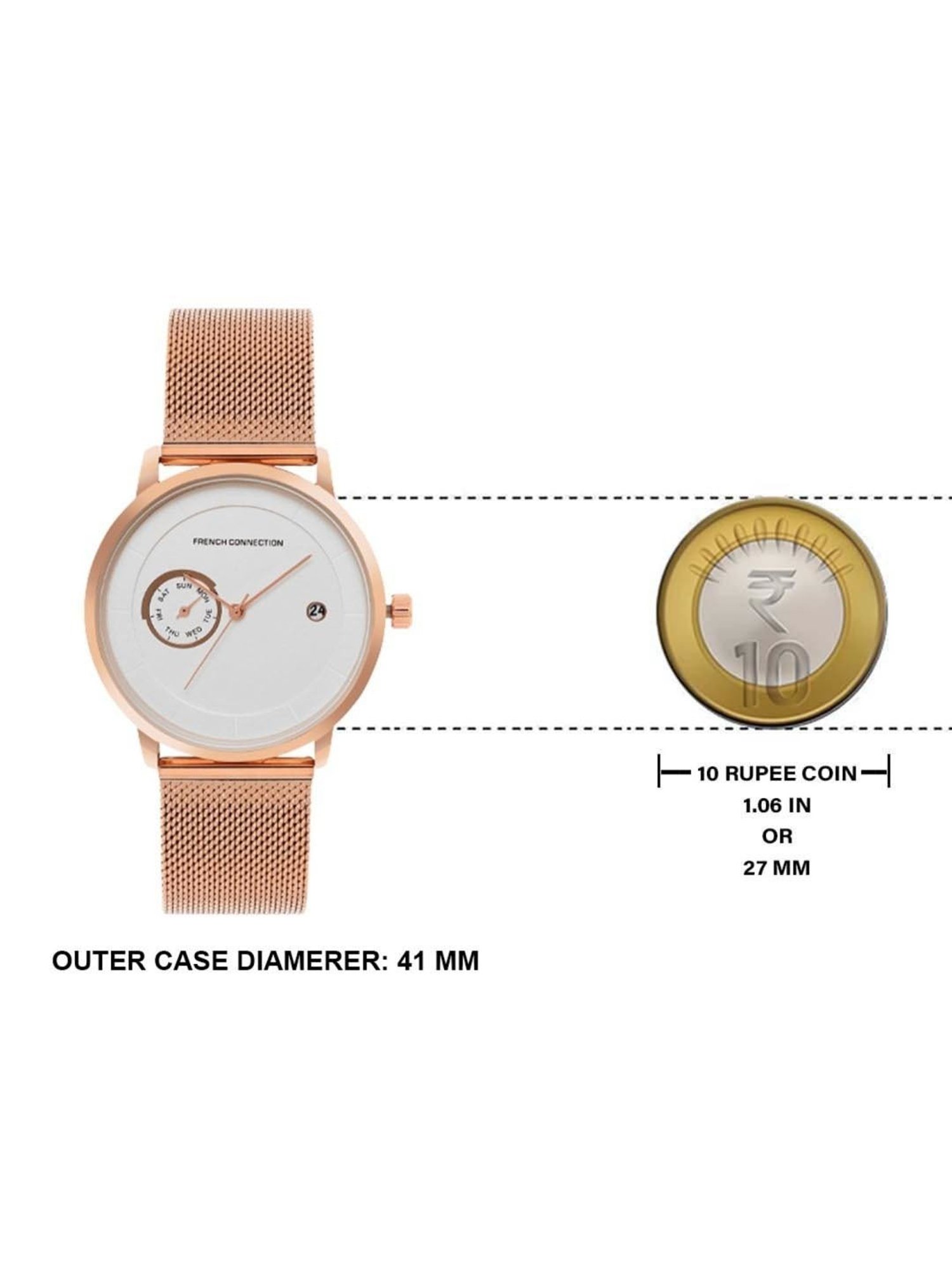 French Connection FCN00025C Picasa Analog Watch for Men