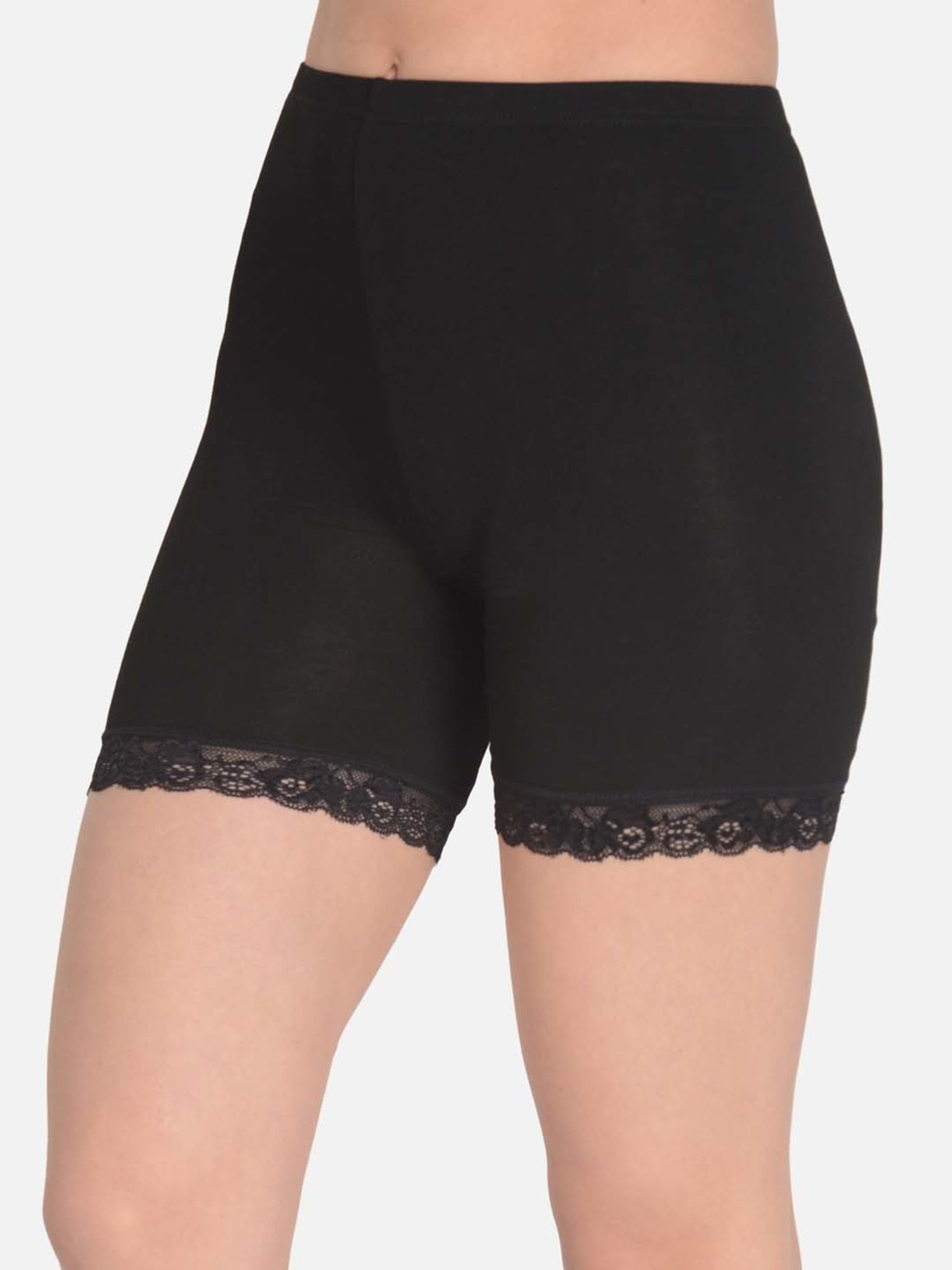mod & shy Black Cotton Boy Shorts Panty