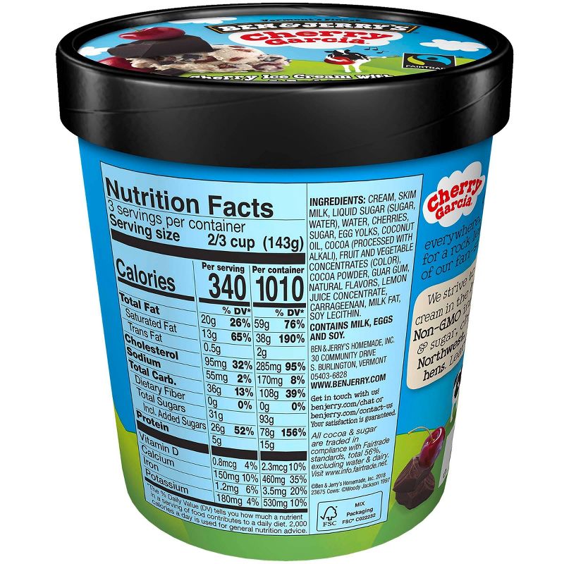 Ben & Jerry's Cherry Garcia Ice Cream - 16oz