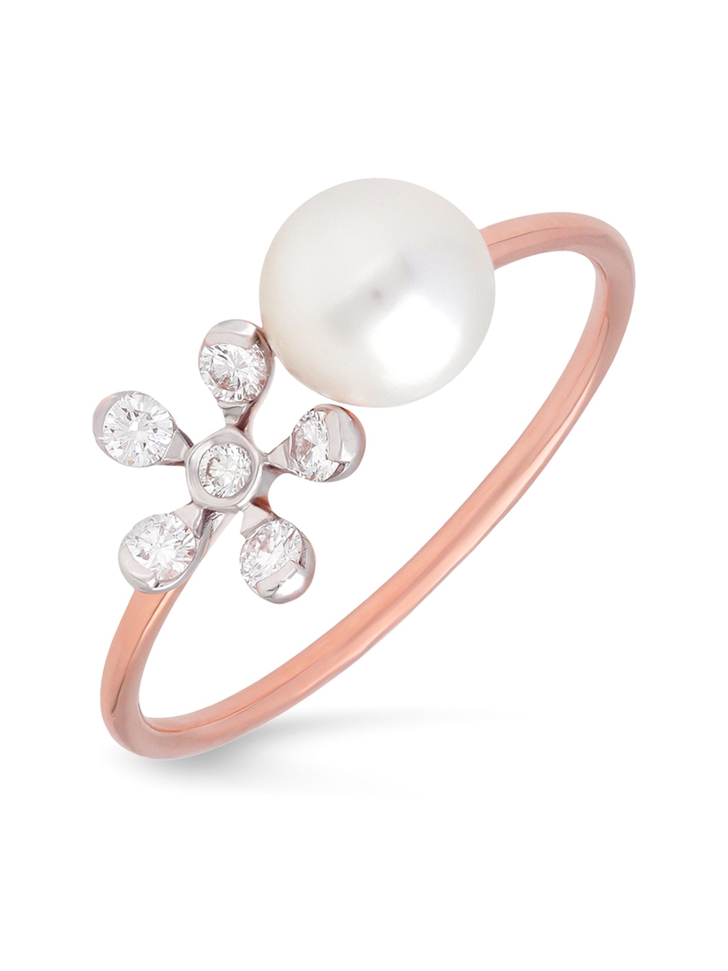 Mia By Tanishq Nature's Finest 14k Yellow Zigzag Treasures Gold Diamond Ring