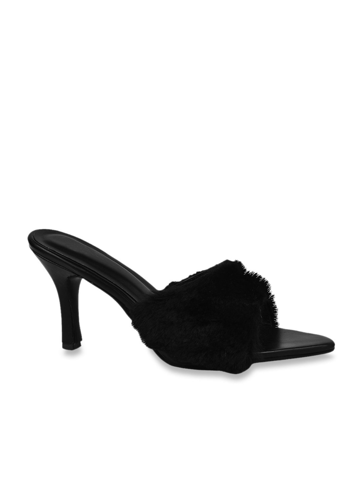 The White Pole Women's Black Casual Stilettos