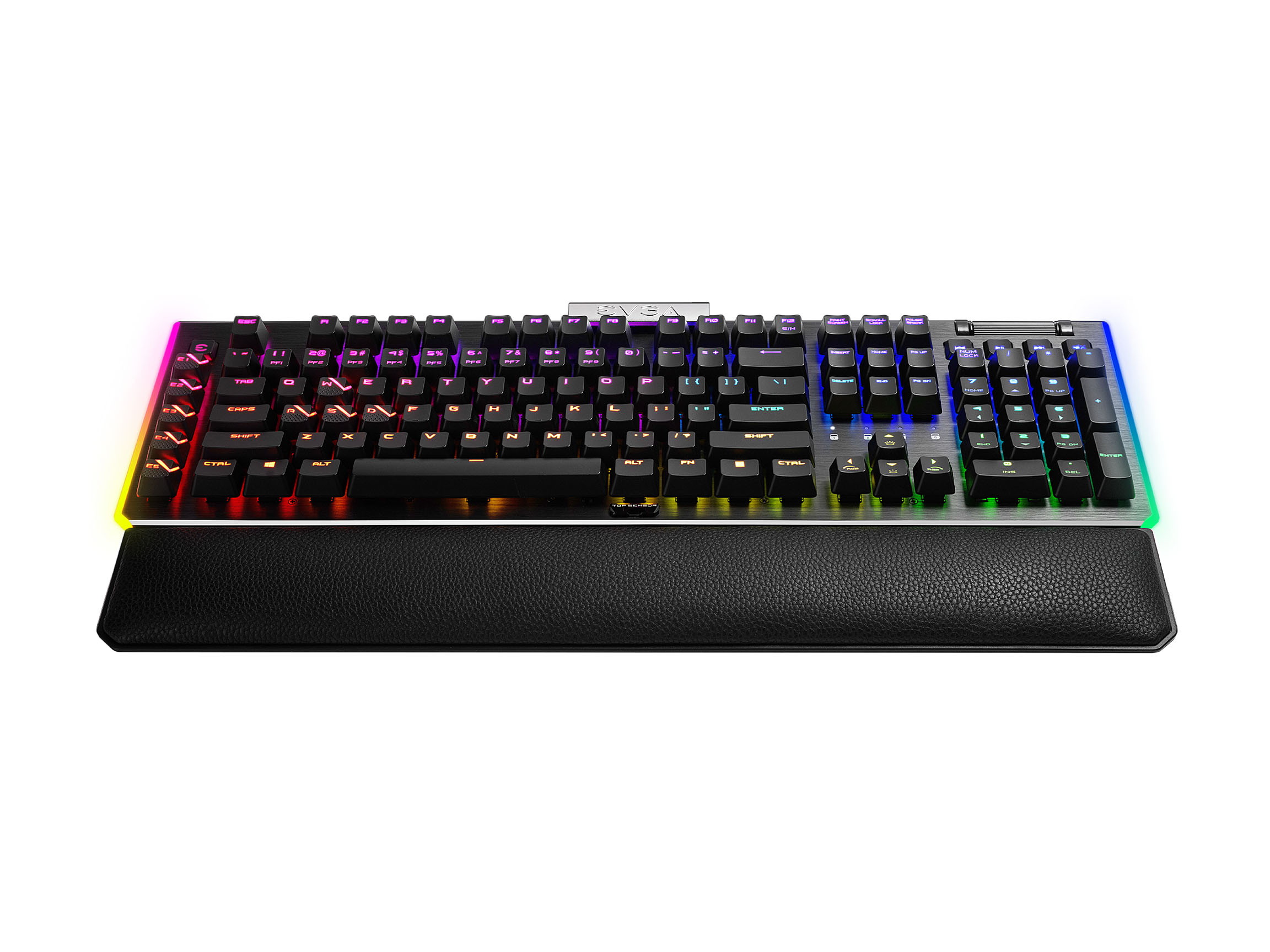 EVGA Z15 RGB Gaming Keyboard, RGB Backlit LED, Hotswapable Mechanical Kailh Speed Bronze Switches 822-W1-15US-KR (Clicky)