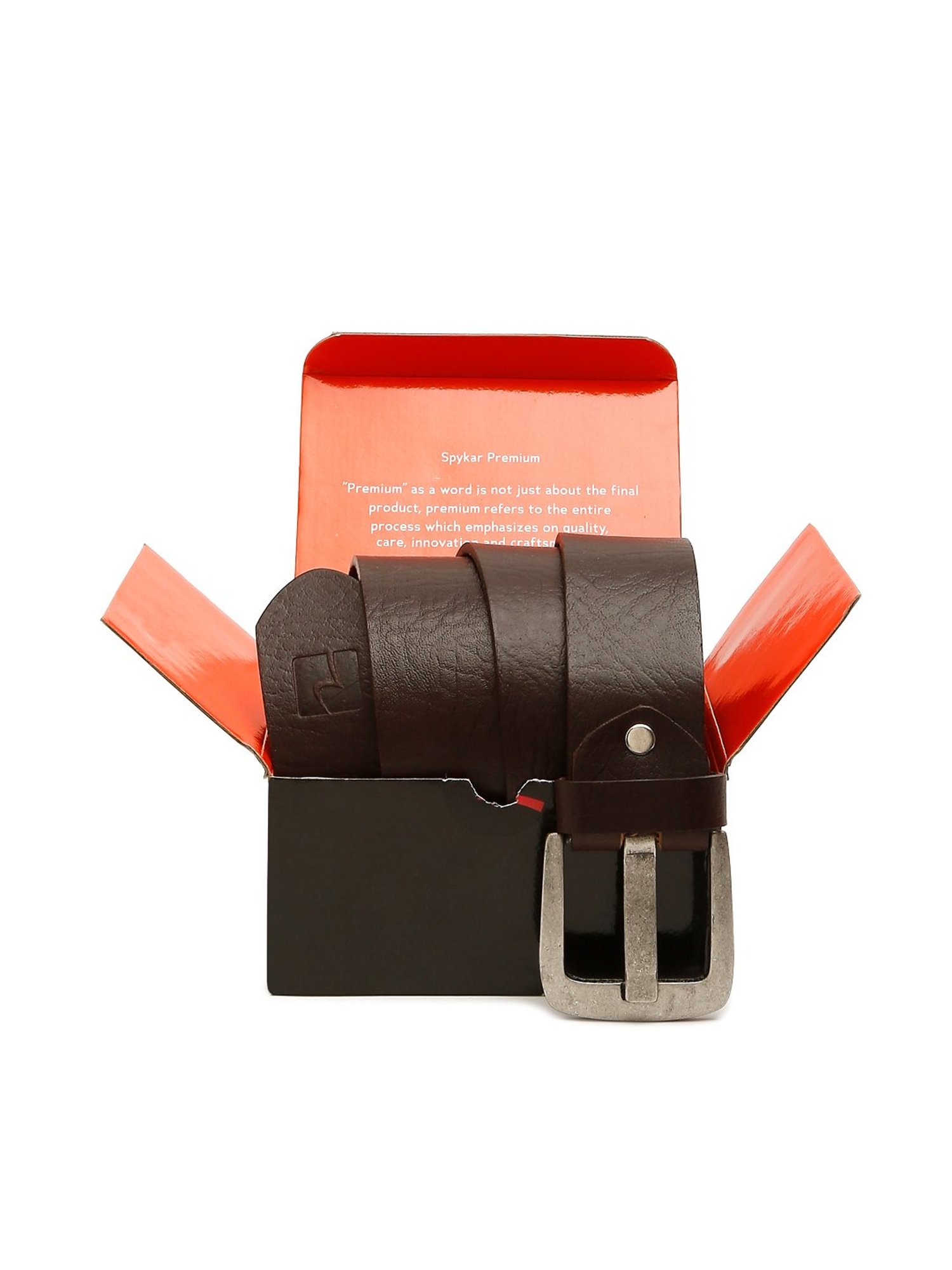 Fossil Julian Black Leather Solid Waist Belt