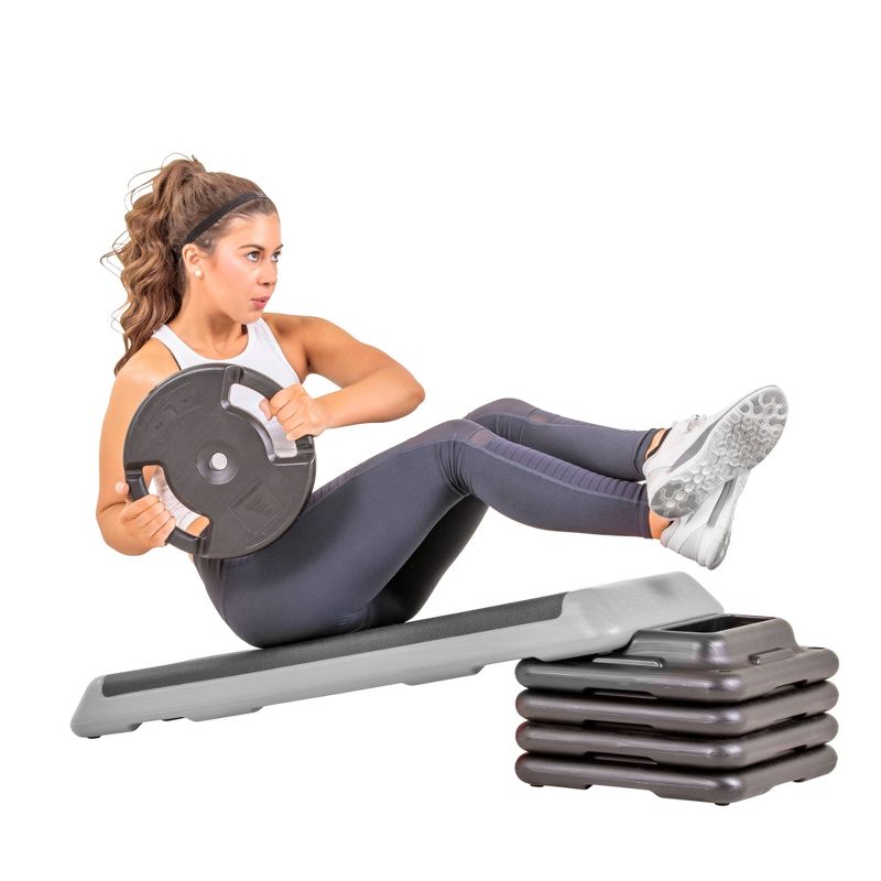 Escalade Sports Health Club Freestyle Aerobic Platform Step Deck - Gray