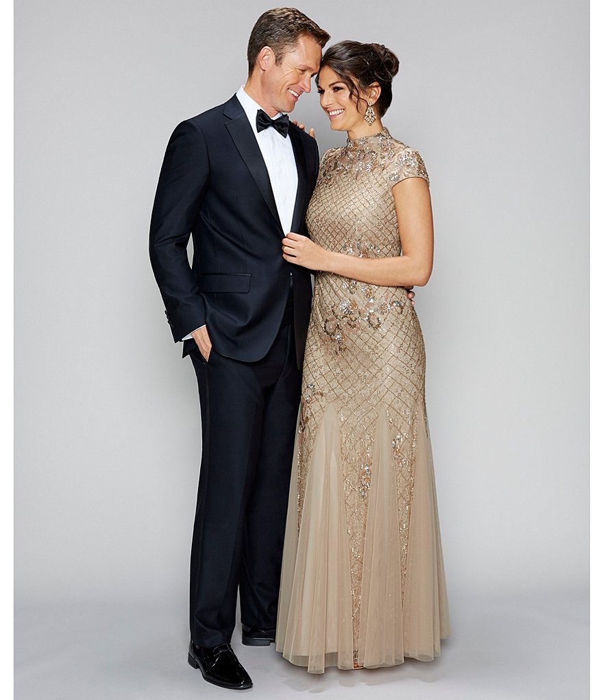 Gold Label Roundtree & Yorke Solid Non-Iron Fitted Point-Collar Dress Shirt with French Cuffs