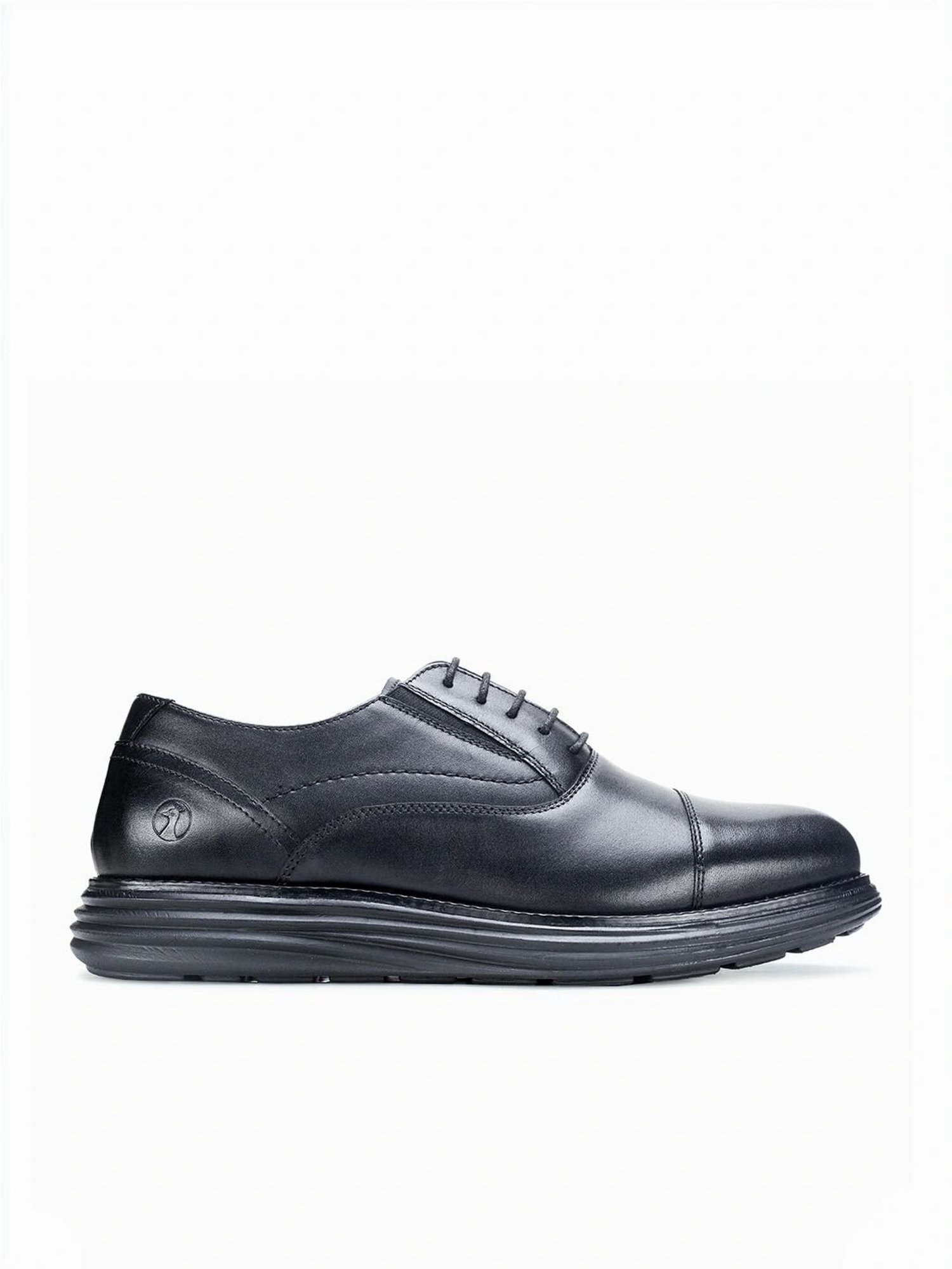 Thomas Crick Men's Black Oxford Shoes
