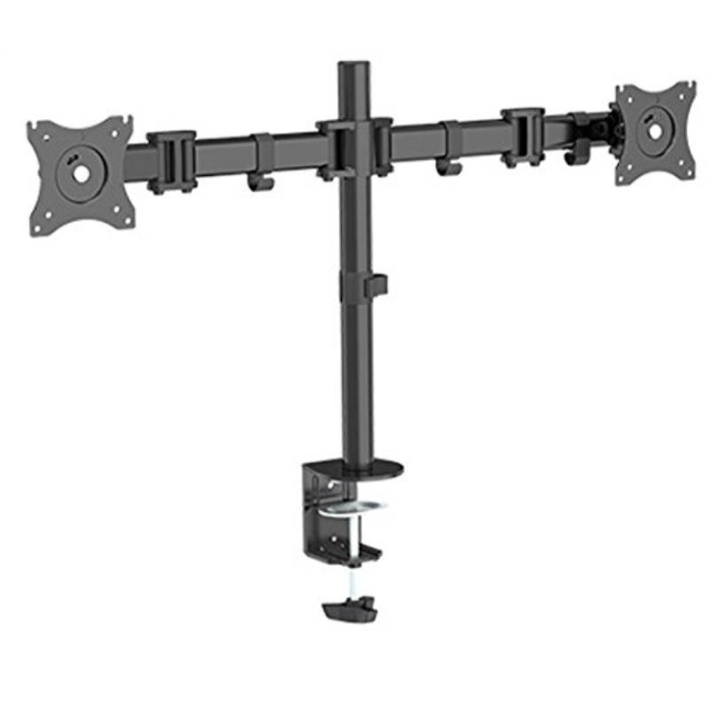QualGear&reg; 13-27 Inch 3-Way Articulating Dual Monitor Desk Mount