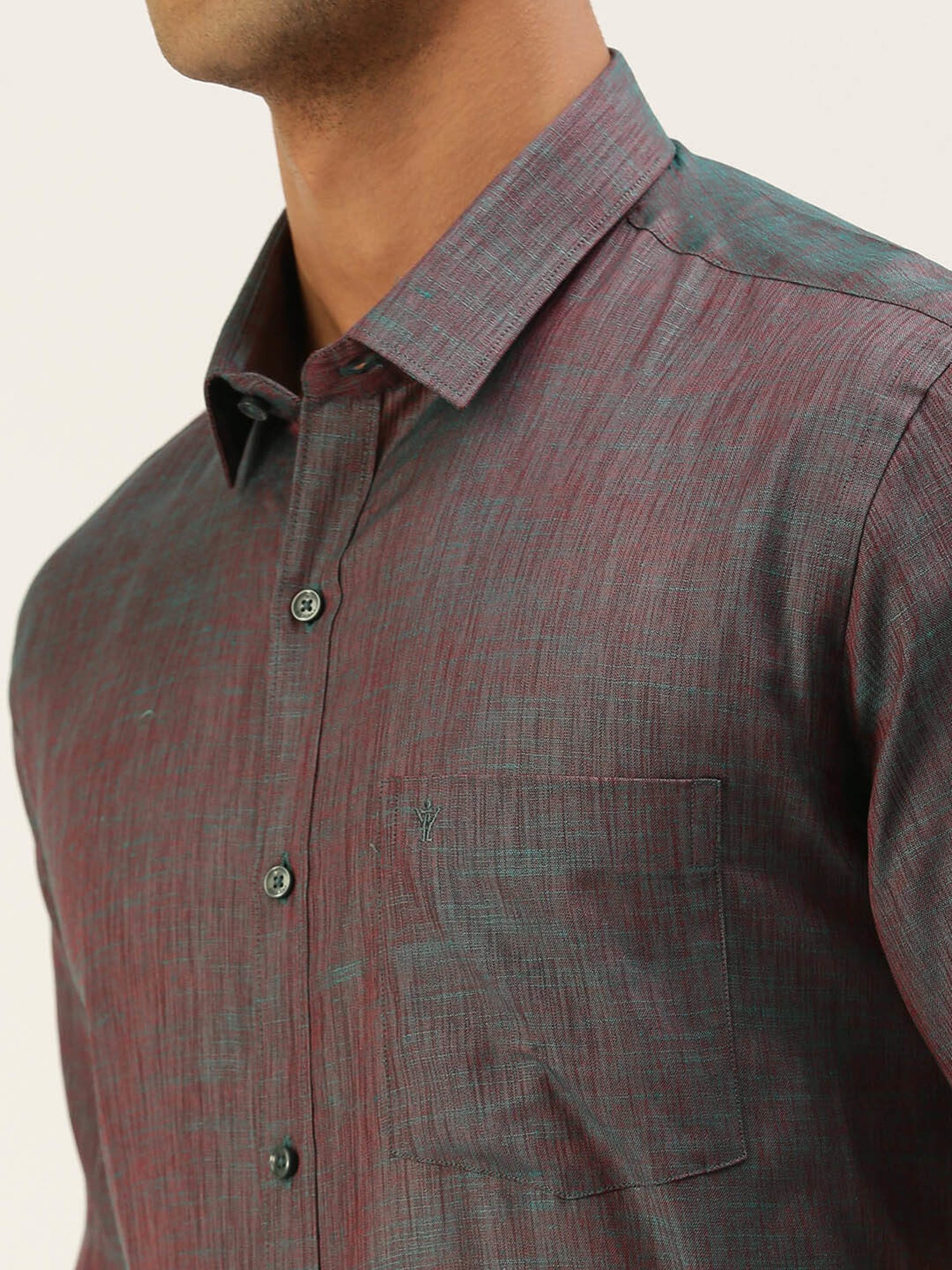 Ramraj Grey Regular Fit Shirt