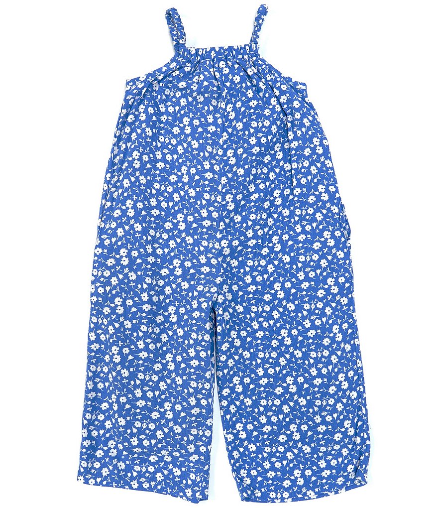 Jessica Simpson Little Girls 4-6X Floral Wide-Leg Jumpsuit