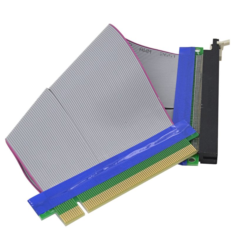 Super Performance pcie PCI E PCI-E Express 16X to 16X Riser Card Extender Ribbon Converter Extension Cable Adapter