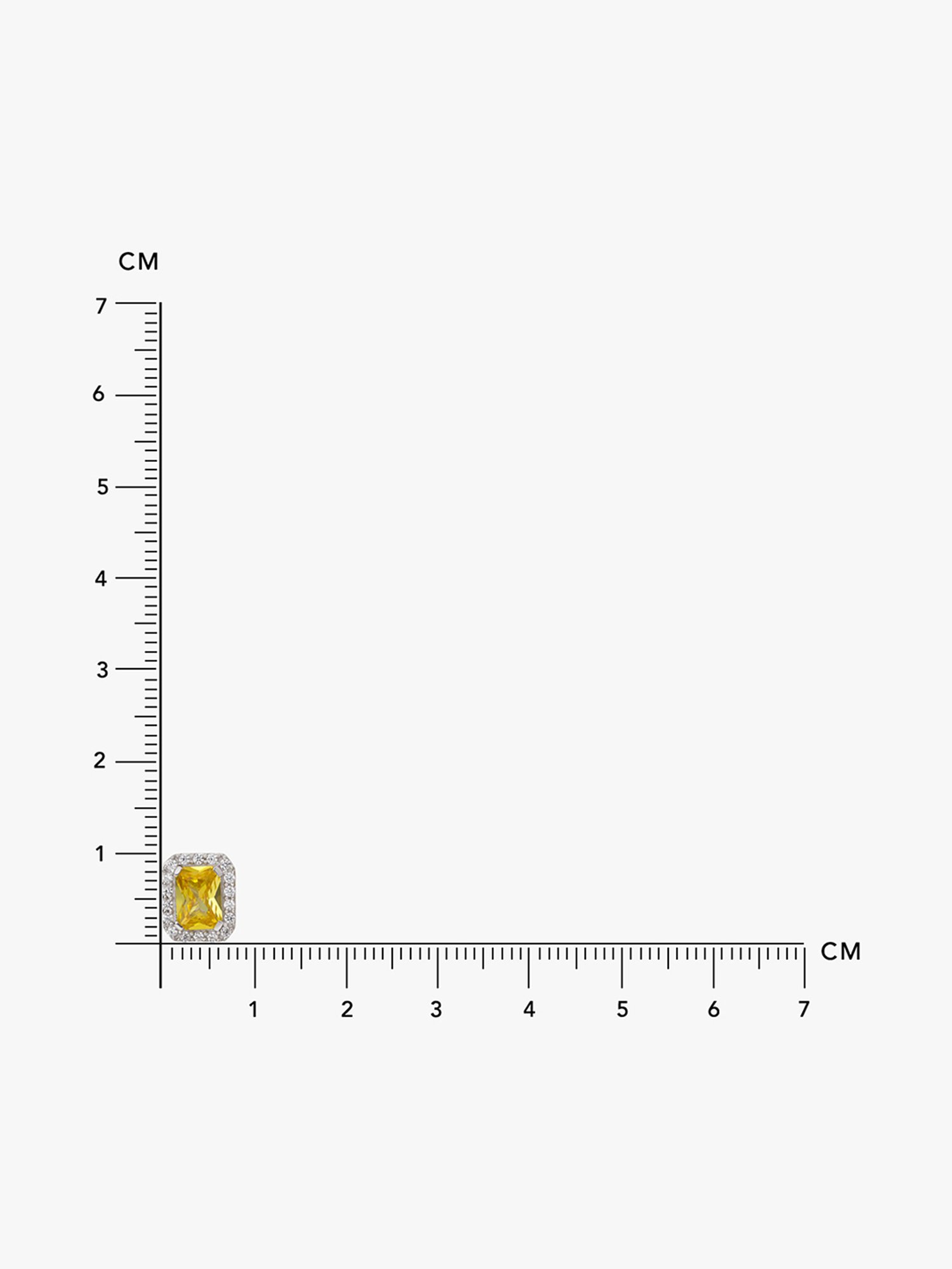 March by FableStreet Citrine 92.5 Sterling Silver Stud Earrings for Women