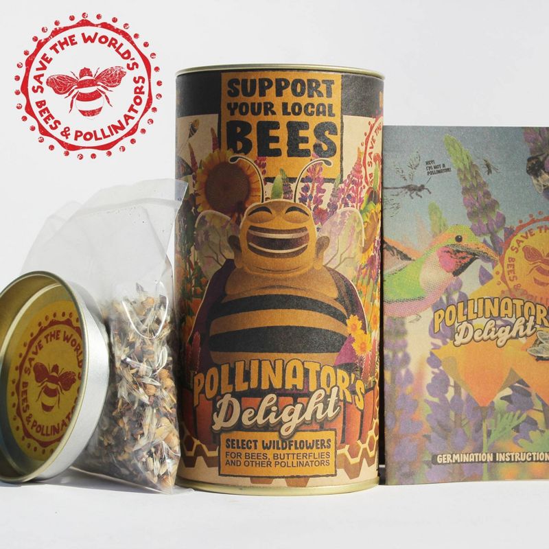 2pk Pollinator Flower Seed Grow Kit & Giant Sunflower Grow Kit - The Jonsteen Company