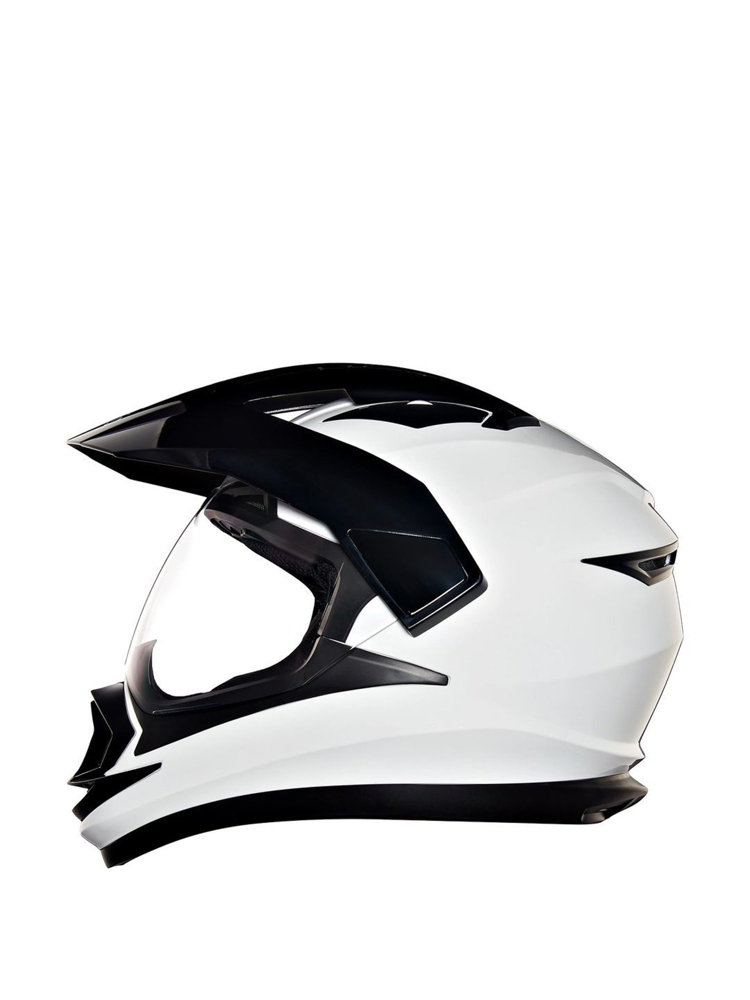 Royal Enfield White & Black Textured Medium Helmet