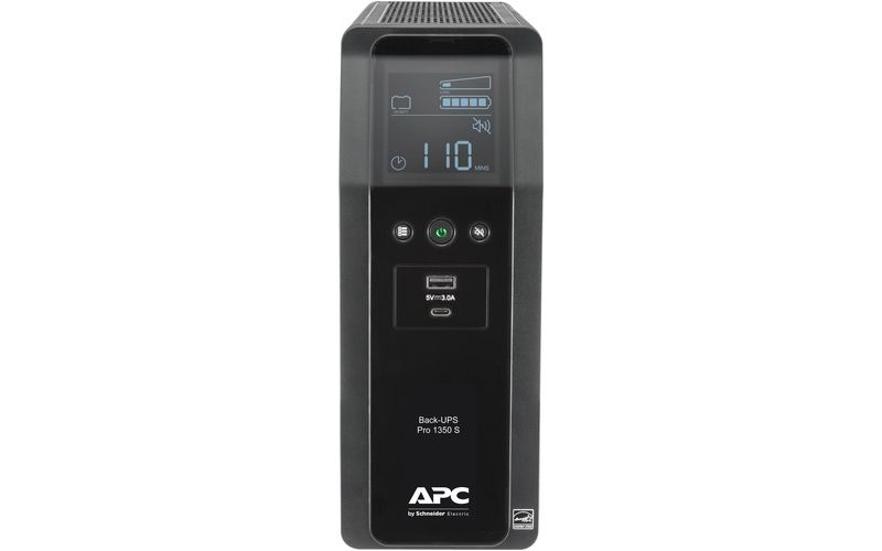 APC by Schneider Electric Back-UPS Pro BR BR1350MS 1350VA Tower UPS - Tower - 16 Hour Recharge - 3.30 Minute Stand-by - 120 V AC Input