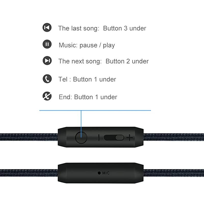 Audio Cord AUX Cable 35mm Headphones Cord with Microphone inline Volume 43ft 13m for PS4 Controller HeadphonesHomeCar Stereos and More 1Pack Black