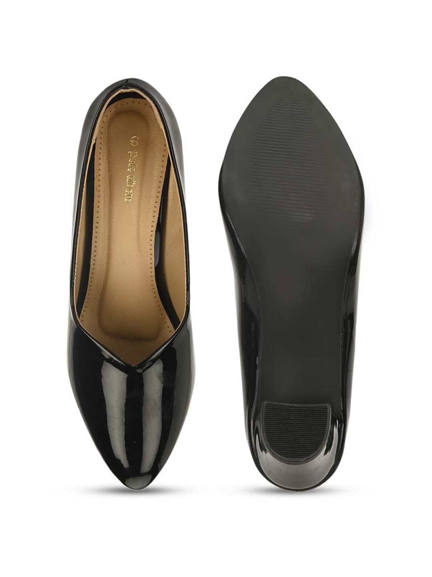 Pelle Albero Women's Black Formal Pumps