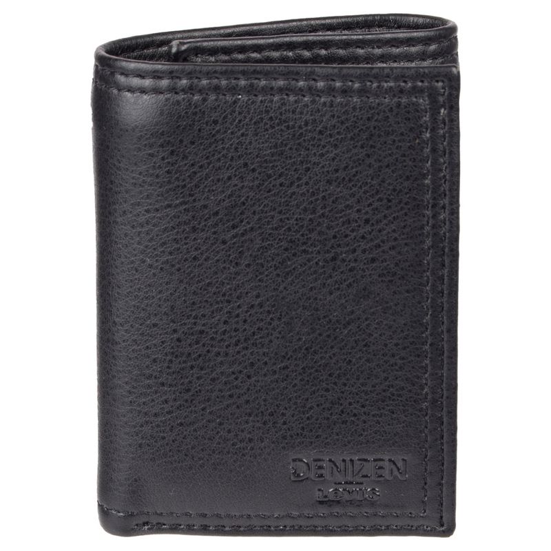 DENIZEN® from Levi's® Men's RFID Trifold with Zipper Pocket Wallet - Black