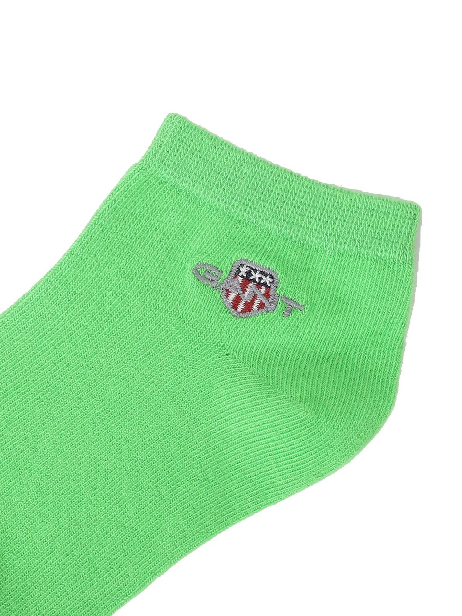 Gant Ankle Length Multicolor Cotton Solid Medium Socks - Pack of 5