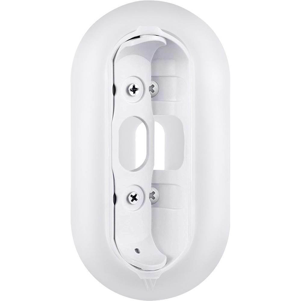 Wall Plate and Adjustable Angle Wall Mount Bundle for Nest Hello Video Doorbell - White
