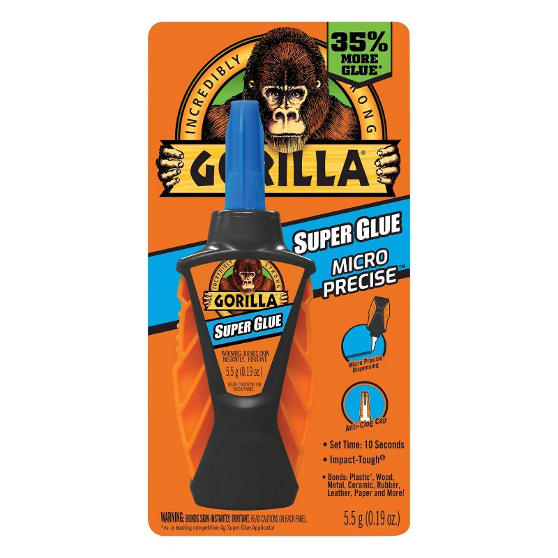 Gorilla 0.17fl oz 5.5g Micro Precise Super Glue Clear