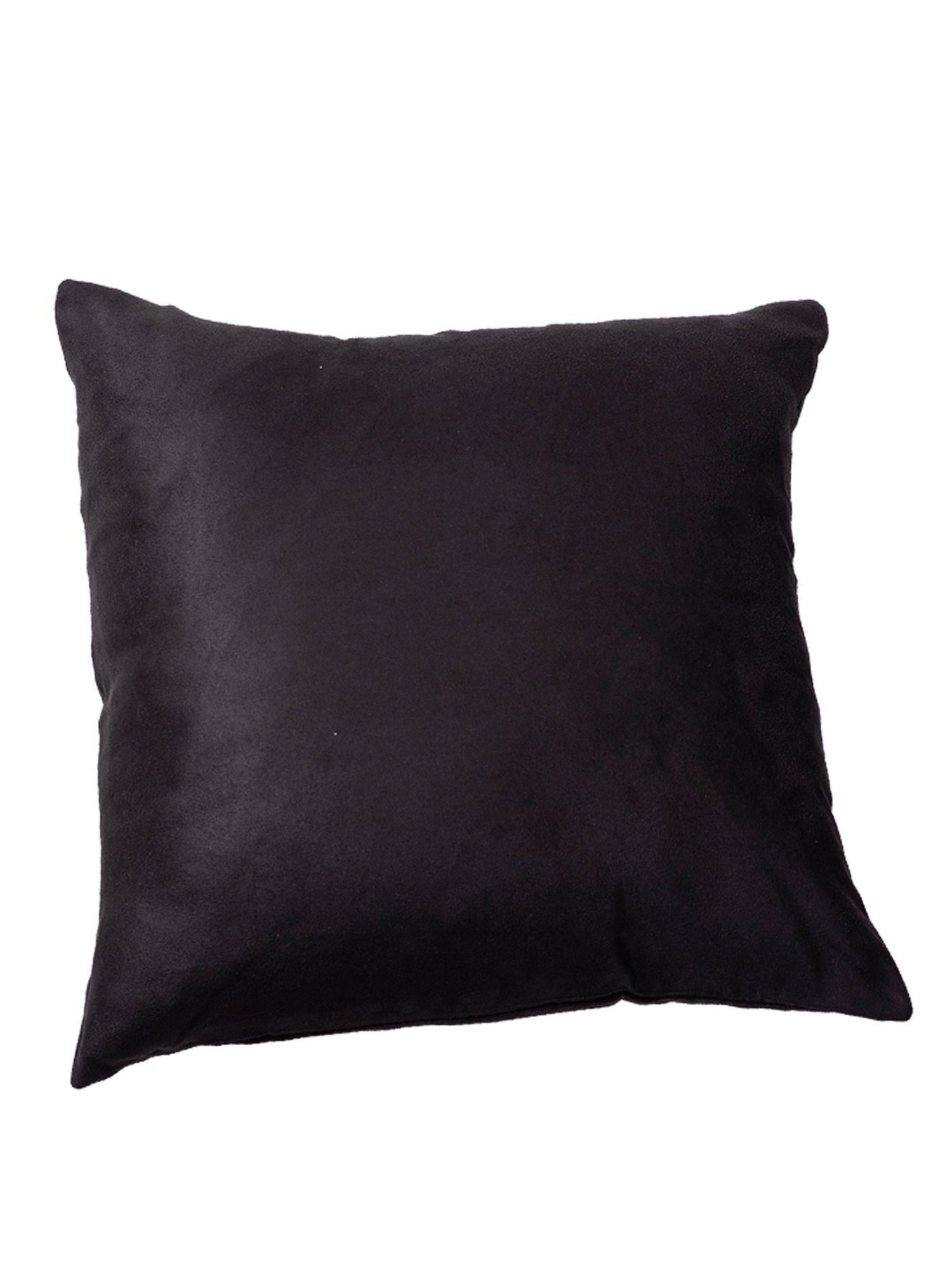 Nestroots Solid Black Polyester Cushion Covers - Set of 5