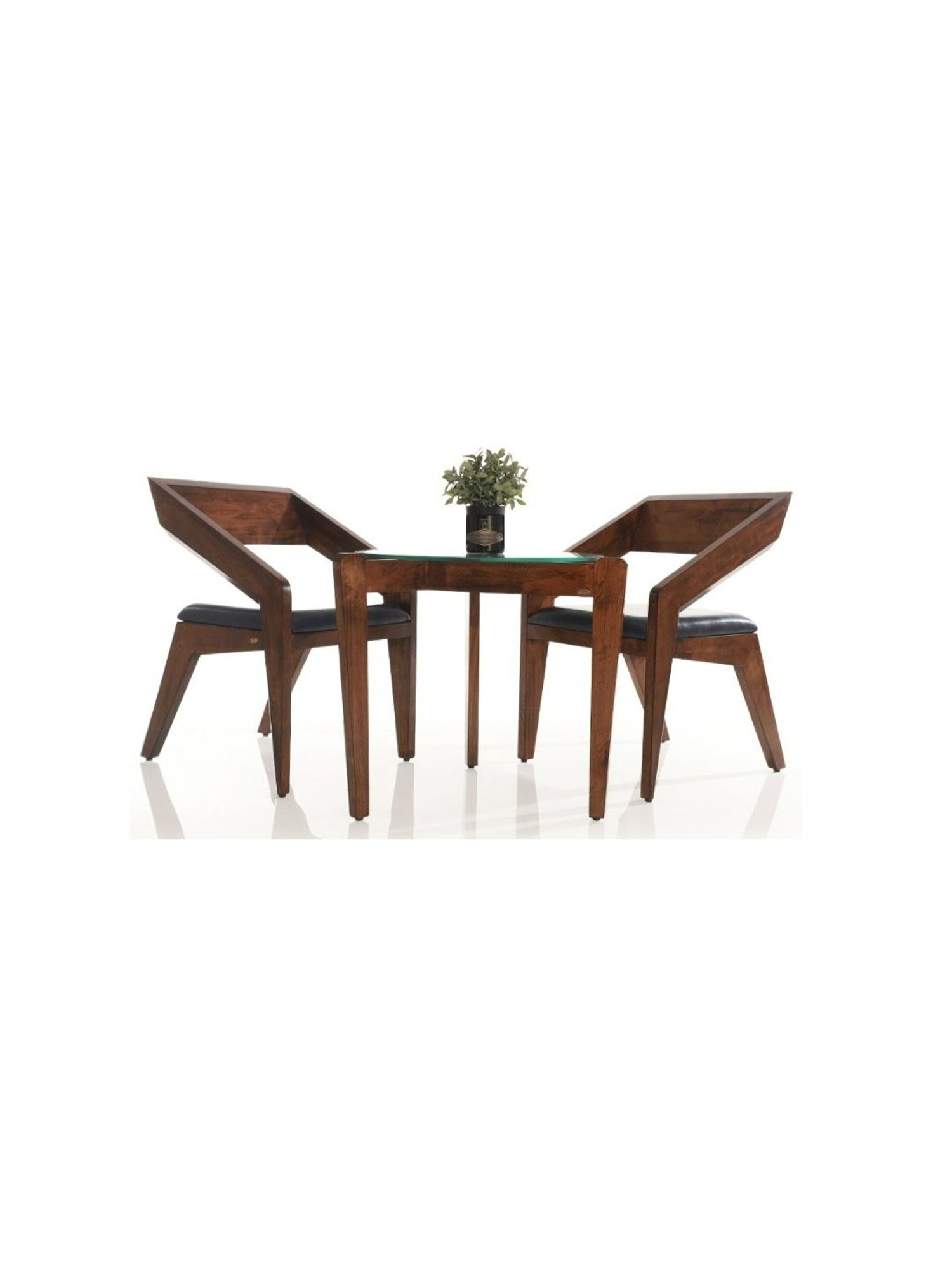 Durian Brenton Contemporary Brown Solid Wood Coffee Table Set Walnut Finish