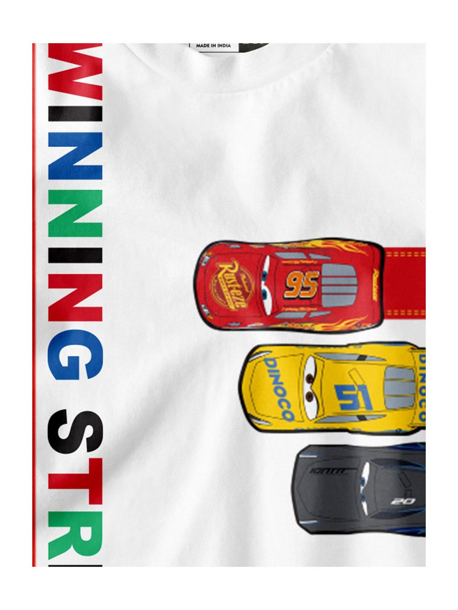 Bonkids Kids Multicolor Cotton Printed Cars T-Shirt
