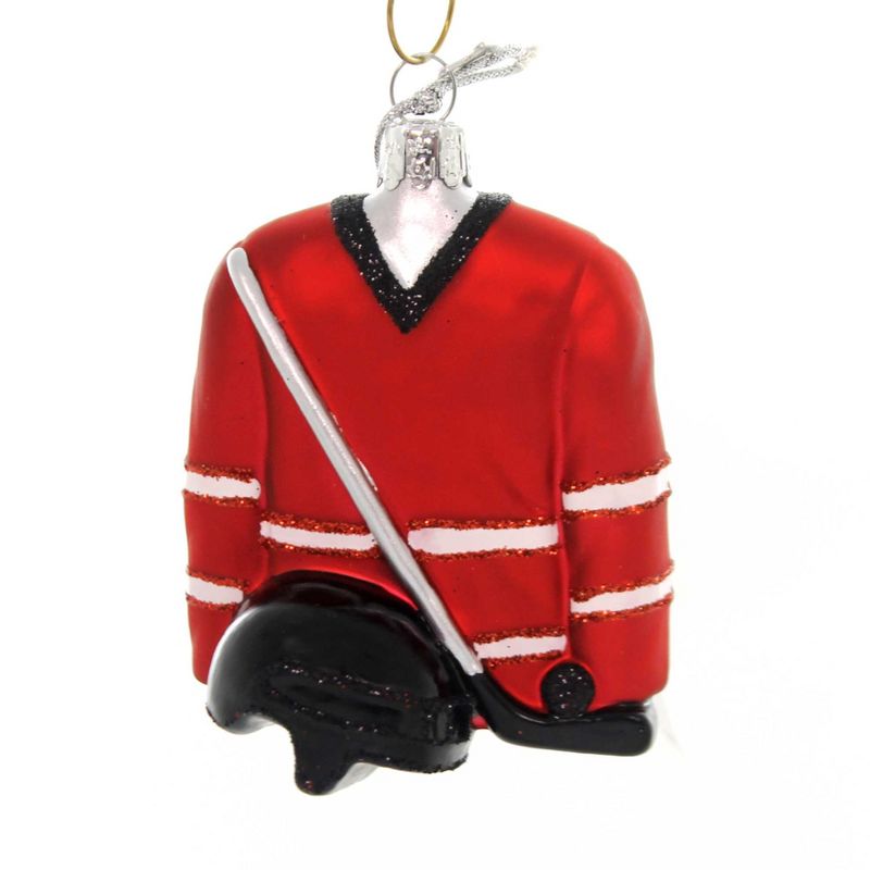 Noble Gems 3.25" Hockey Outfit Shirt Puck Helmet Stick  -  Tree Ornaments