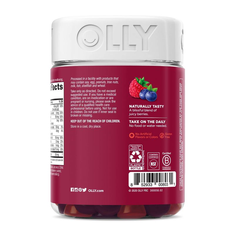 OLLY Women's Multivitamin Gummies - Berry - 130ct