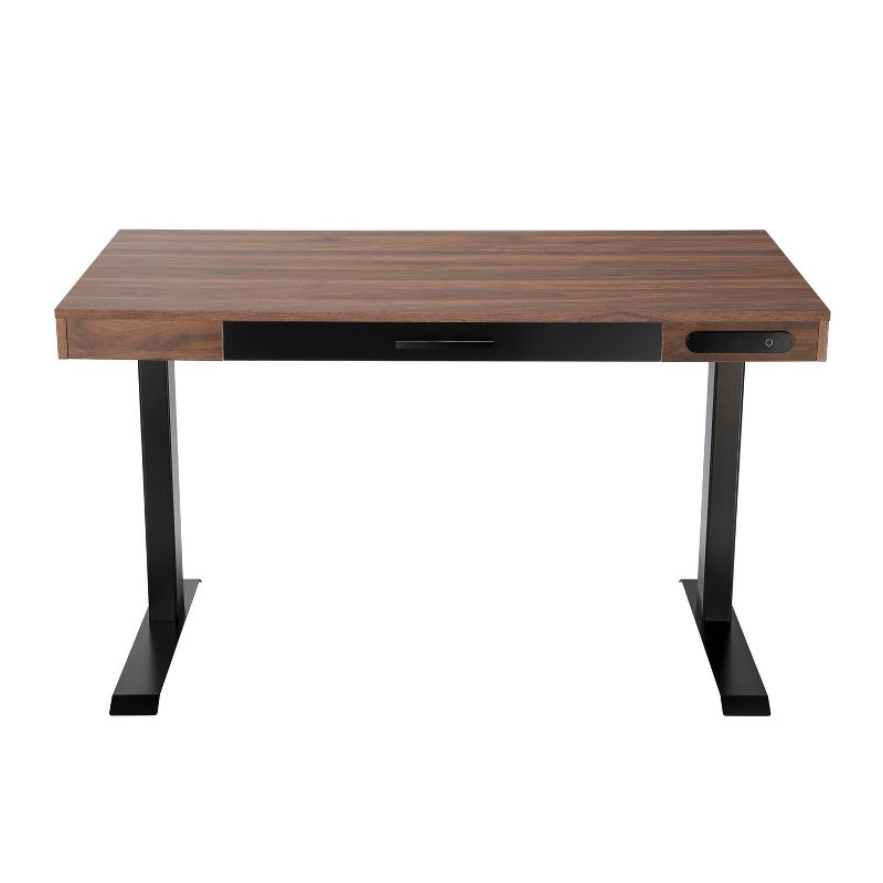 47" Adjustable Desk Walnut - Home Essentials