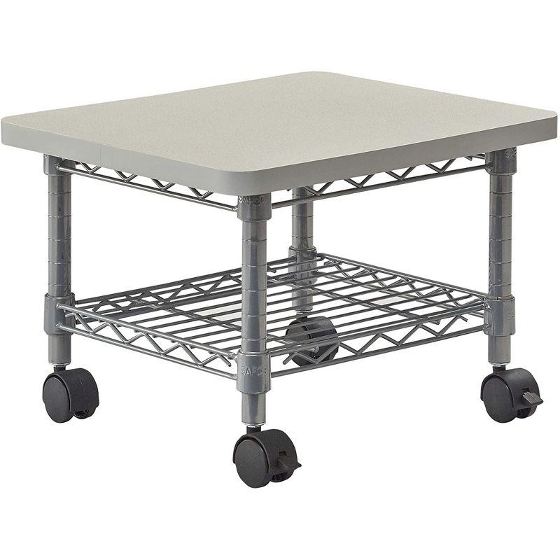 Homz 4-Drawer Medium Rolling Storage Cart - Black with Smoke Drawers