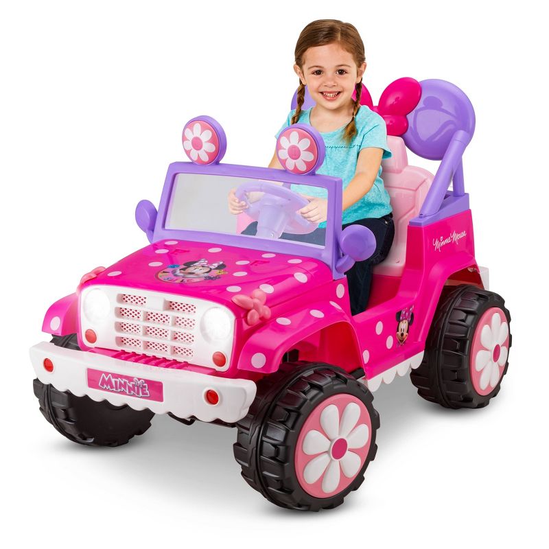 Kid Trax 6V Disney Minnie Mouse Flower Power 4x4 Powered Ride-On - Pink