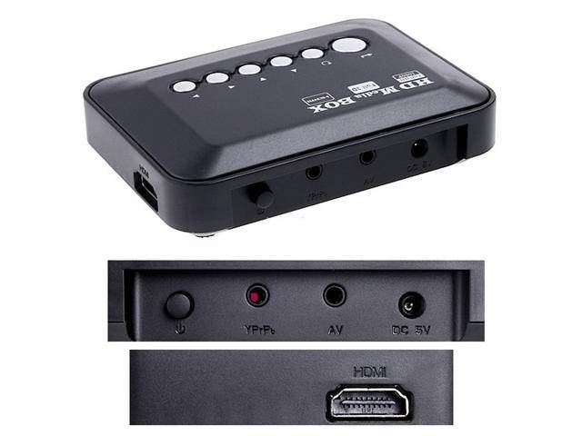 1080P HD USB HDMI SD/MMC Multi TV Media Player RMVB MKV,1080P Full HD Media Player w/ HDMI/USB/AV/YPrPb/SD