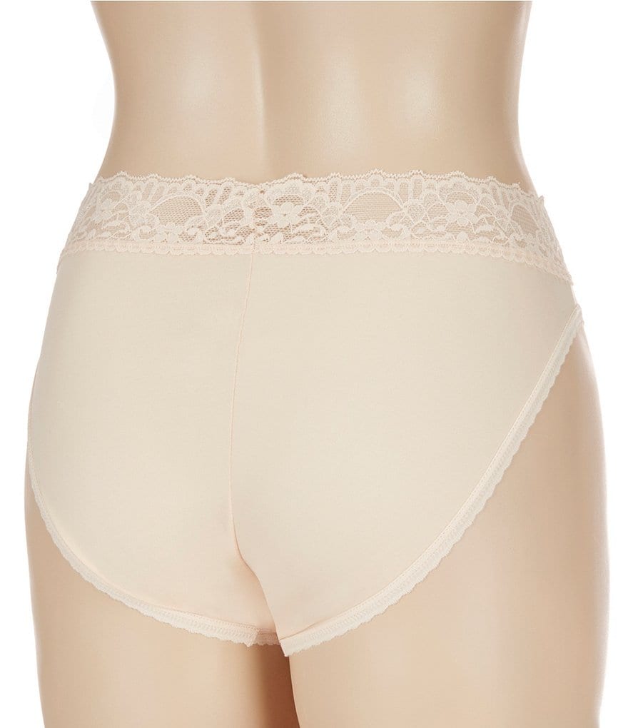 Cabernet Seamed To Fit Stretch Hi-Cut Lace Brief Panty