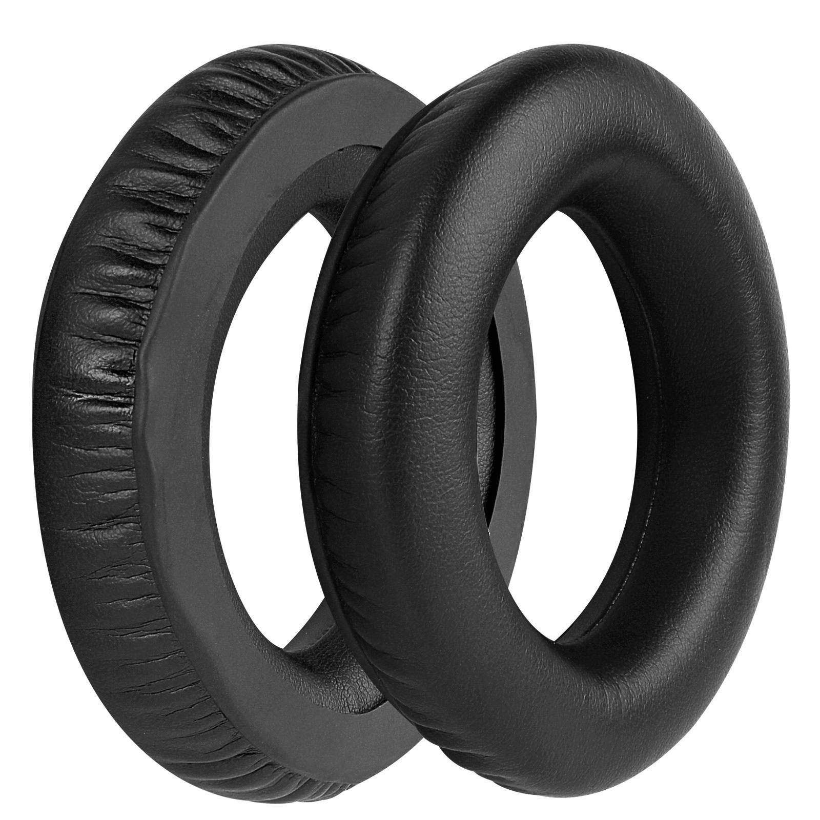 Geekria QuickFit Protein Leather Replacement Ear Pads for Sennheiser MM550-X, PX360, PX360-BT, Mm450-X  Headphones Earpads, Headset Ear Cushion Repair Parts (Black)