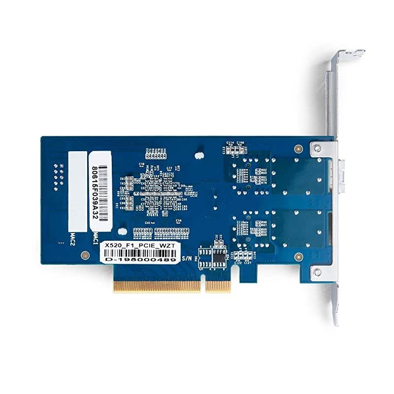 PCI-E NIC Network Card, Single SFP+ Port, PCI Express Ethernet LAN Adapter Support Windows Server/Linux/VMware, Compare to Intel X520-DA1