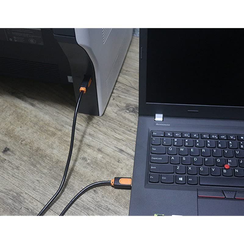 Printer Cable 15 FeetPrinter USB Cable USB 20 Type A Male to Type B Male Printer Scanner Cable for HP Canon Lexmark Epson Dell Xerox Samsung etc