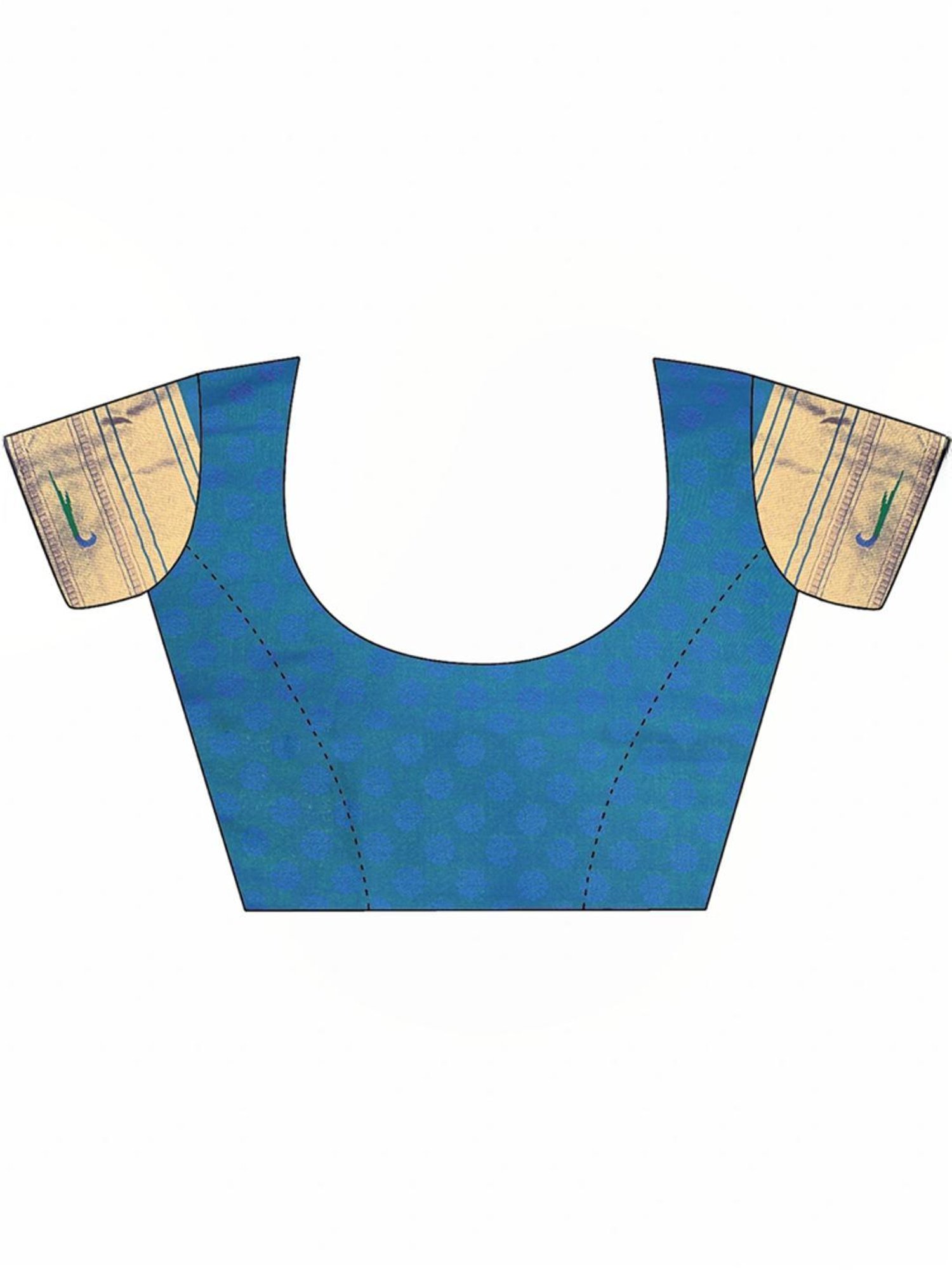 Unnati Silks Grey Cotton Printed Saree With Unstitched Blouse