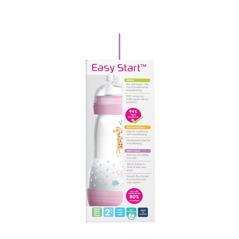 MAM Anti-Colic Bottle - 9oz Pink