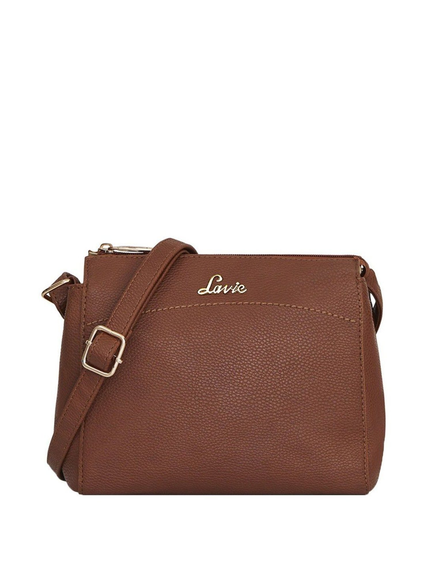 Lavie Brown Solid Sling Bag