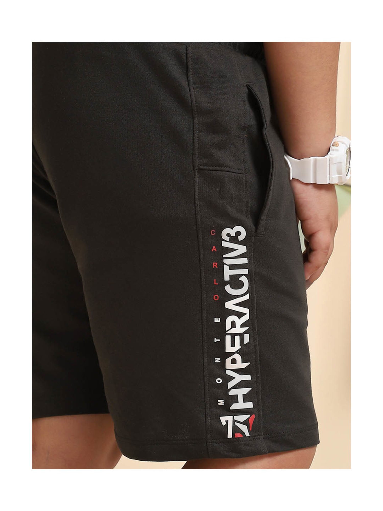 Gini & Jony Kids Brown Solid Bermudas