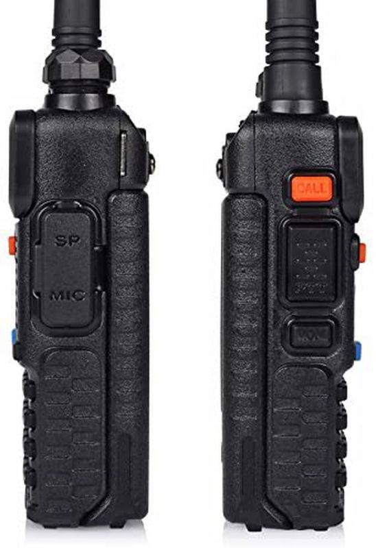 BAOFENG 2 Pack 8W Radio+1 Cable+2 speaker 2 Pack Tri-Power 8/4/1W Two-Way Radio Transceiver,Black