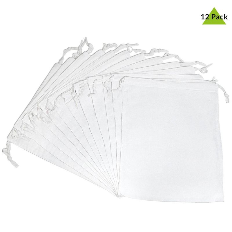 12pc Cotton Pouch Gift Bags