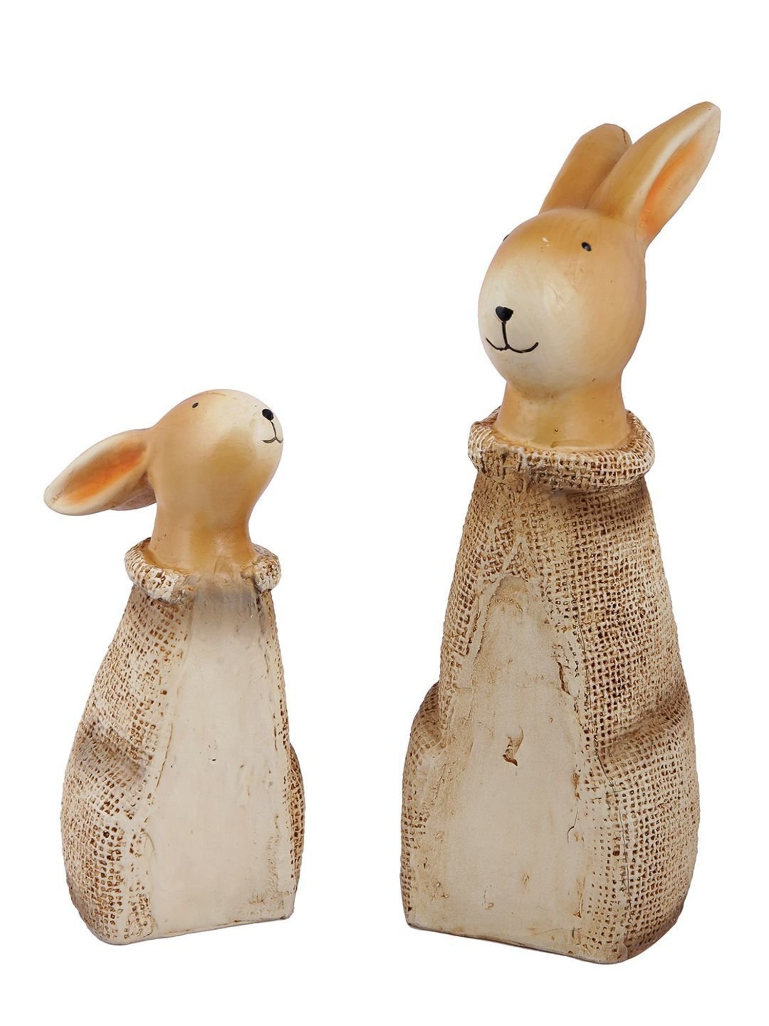 Tayhaa Brown ceramic Rabbits Showpiece - Set of 2