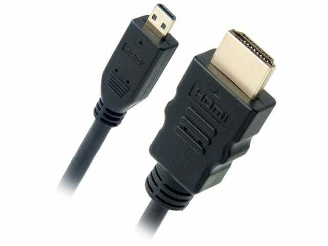 Omni Gear MHD-10 10 ft. Micro HDMI to HDMI Cable (60Hz) with Ethernet, 4K UHD High Speed