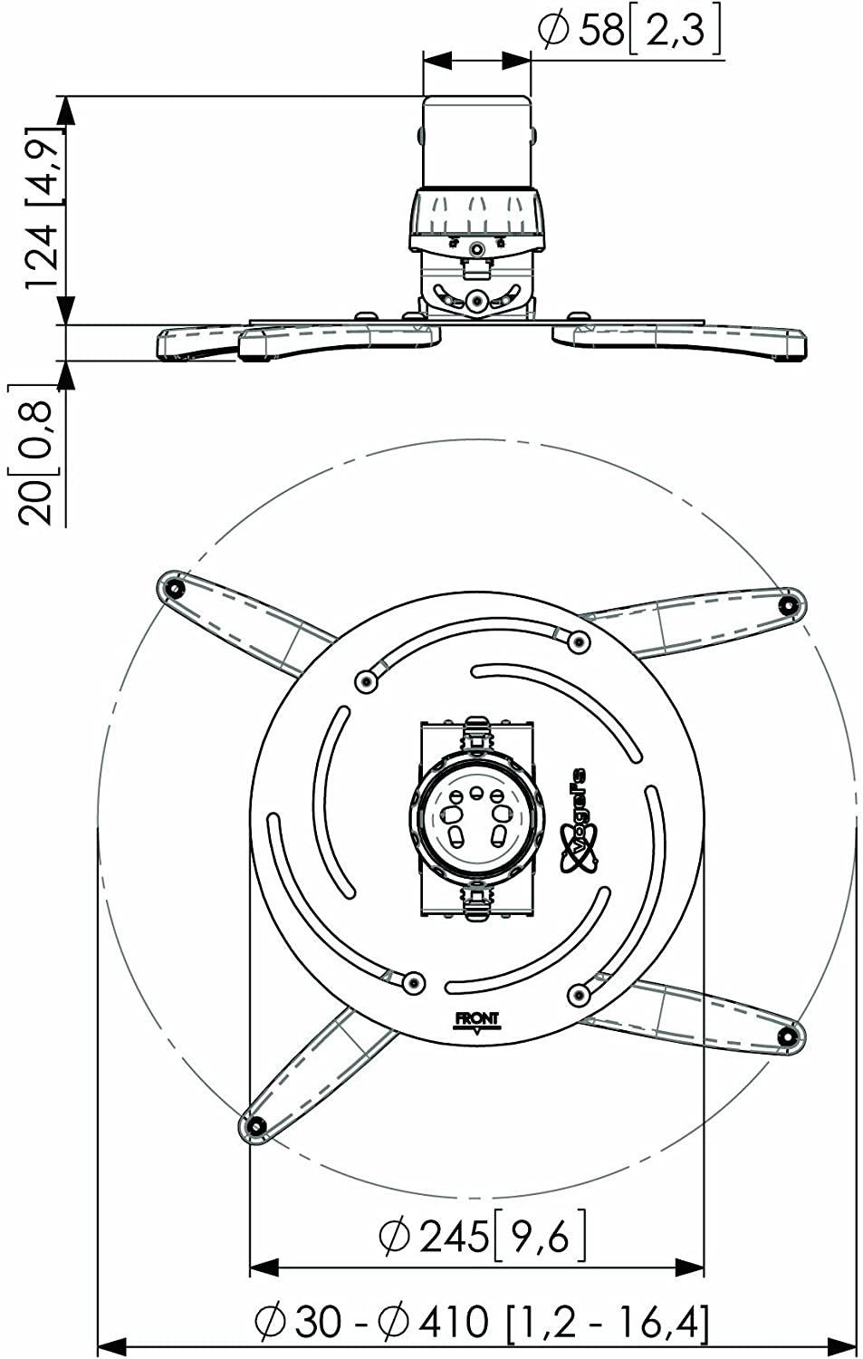 Vogel's PPC 2500 Large Ceiling Mount for Projector