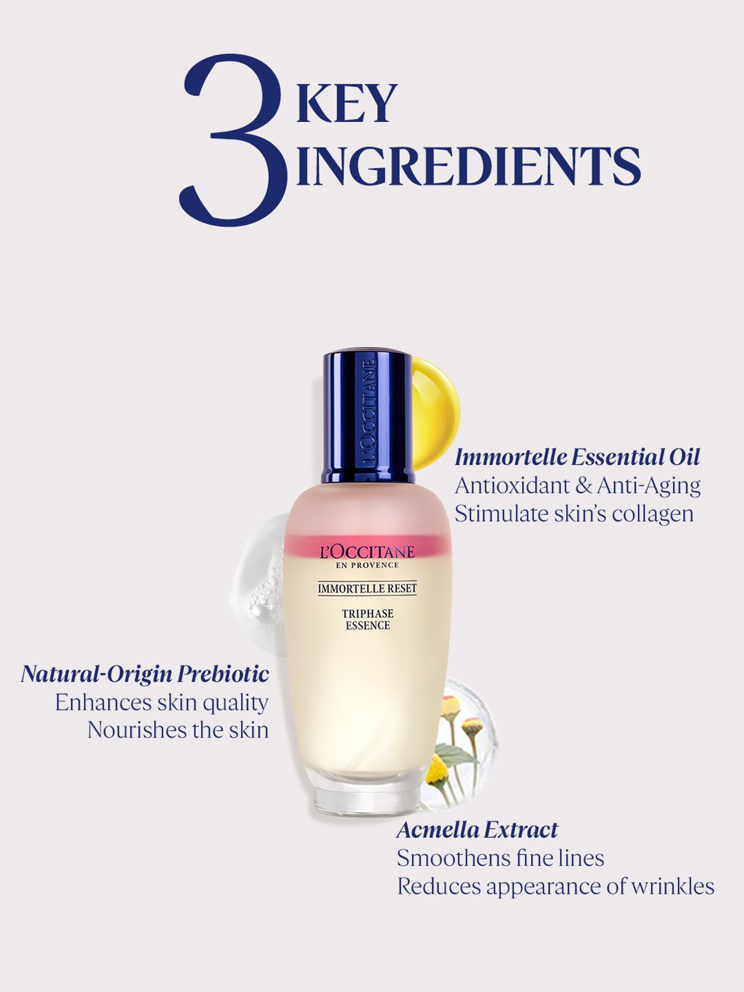 L'Occitane En Provence Mini Immortelle Reset Triphase Essence - 50 ml