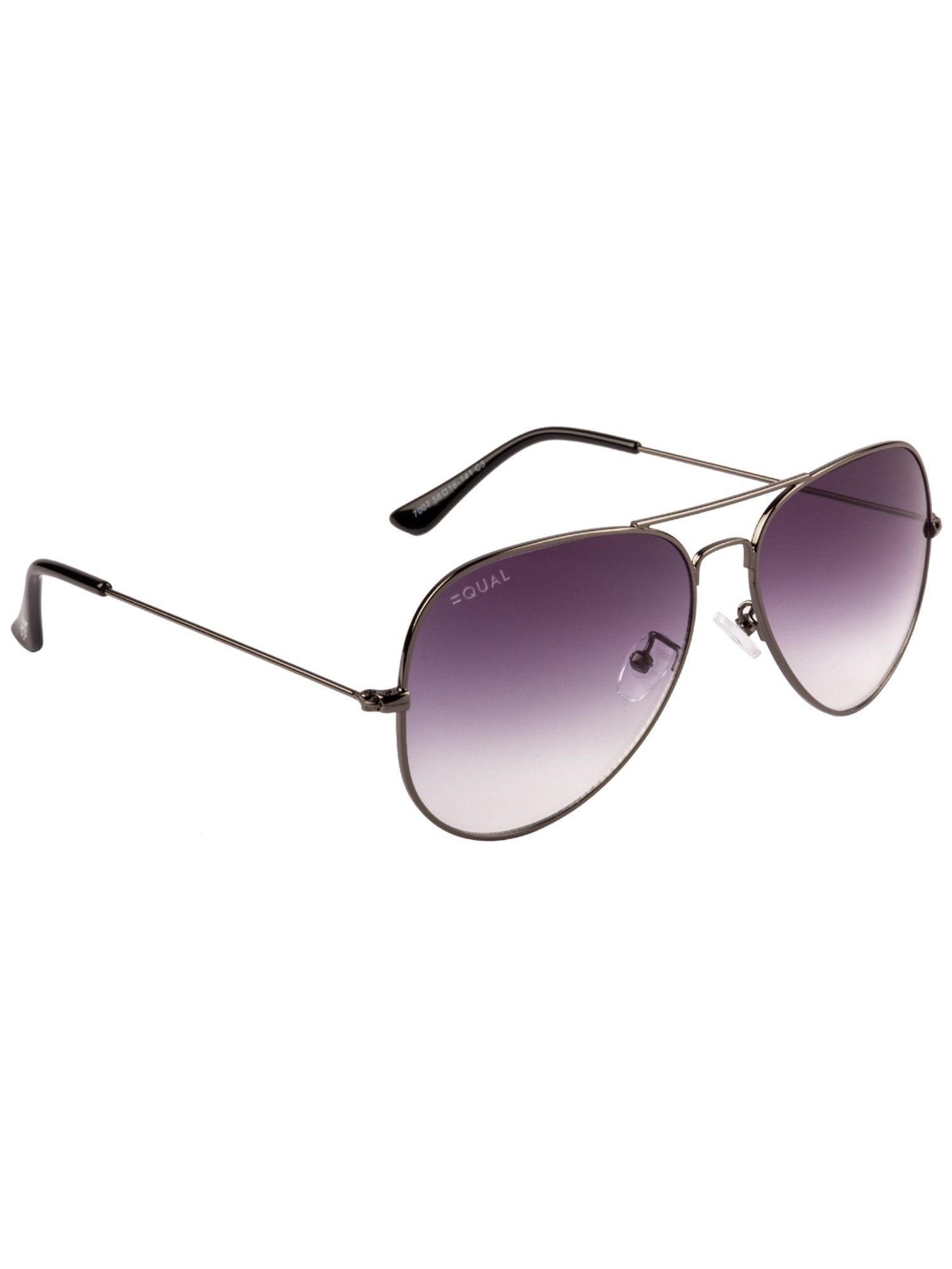 Equal Purple Aviator Unisex Sunglasses